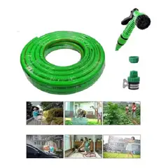 LISM - Manguera Reforzada Flex 1/2 Pulgada 12 Mts Pistola Acoples / 223436