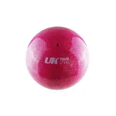 UK TIME - BALON GIMNASIA RITMICA GLITTER LISO 7" 400 GRS UKTIME ROSA