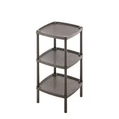 RIMAX - Estante plastico 3 niveles 35x35x71.5 cm Mocca