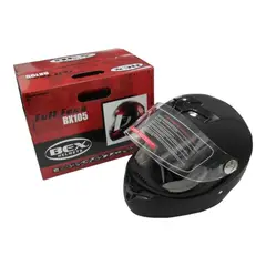 BEX - Casco Full Face Bx105 Talla L Color Flat Black Ceritificacion ECE