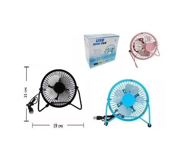 Mini Ventilador De Escritorio USB 21Cm