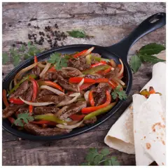 VICTORIA - Sartén fajita de hierro fundido esmaltado