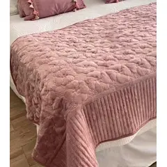 GENERICO - Piecera Palo Rosa - Plush para dormitorio ideal para dos plazas y king