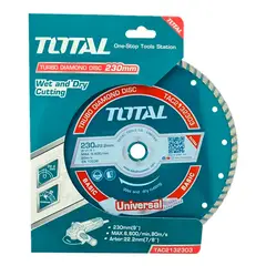 TOTAL TOOLS - Disco De Corte Diamantado Turbo 9 230mm Total Tac2132303