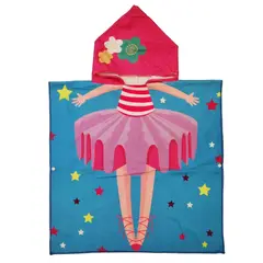 GENERICO - Toalla De Baño con Capucha infantil modelo bailarina