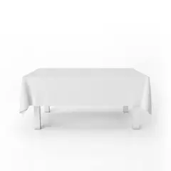 ELIZABETH PEPER - Mantel para Mesa de Tela 140x240 cm Blanco