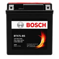 BOSCH - Bateria Fz25 R3 Cbr250 Cb190 Ytx7l Btx7l-bs 12v 6ah