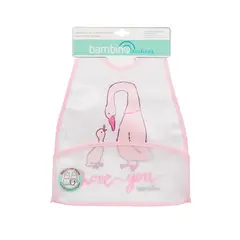 BAMBINO - Babero De Alimentacion Patos Blanco