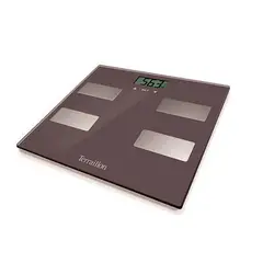 TERRAILLON - Pesa de Baño Digital Medicion de grassa SCAN CHESTNUT