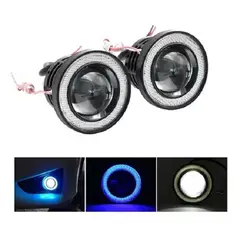 LISM - X2 Foco Neblinero Ojos De Ángel Blanco Azul 89mm 215154