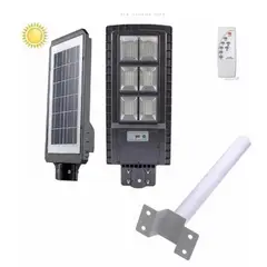 GENERICO - Pack 2 Focos Solares de 200w Con Control Remoto + Base