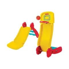 FISHER PRICE - 2 En 1: Baloncesto y Resbalin 32x65x98 Cms