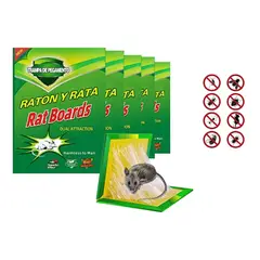 GENERICO - Pack 5 Trampas Ratones Fumigacion Control Plagas Desratizacion