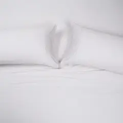 ROSEN - Sábana 300 Hilos Algodón Lisa Gris 2 Plazas