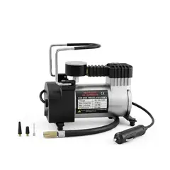 GENERICO - Compresor De Aire Para Carro Y Camioneta 12v Inflador Neumaticos Portatil Metalico Pro FIGOIMPORT