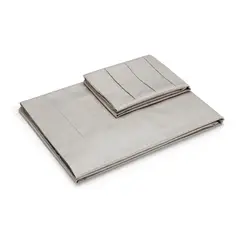 ROSEN - Sábana 300 Hilos Algodón Lisa Plata Full