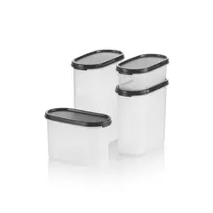 TUPPERWARE - Pack 4 Contenedores Despensa Oval