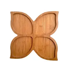 GENERICO - Bandeja Para Picoteo 4 Divisiones 29 Cm