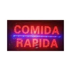 GENERICO - Letreros LED luminosos para negocios comida rapida