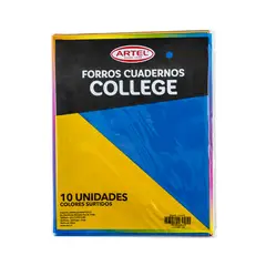 ARTEL - Forros De Colores Cuadernos College 10 Unidades