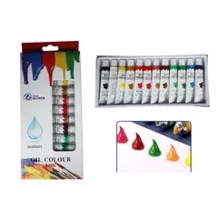 GENERICO - Pintura Oleo Oil Colour Set 12 Colores 12ml