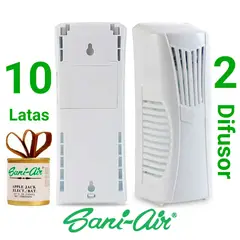 GENERICO - PACK 10 LATAS SANI AIR + 2 DIFUSOR ELECTRICO