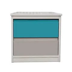 DECORACION CREATIVA - Velador 2 C Calipso Gris Minimal