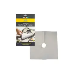 NOSTIK - 4 láminas protectoras antiadherentes para cocina a gas "Protective liner for gas cookers"