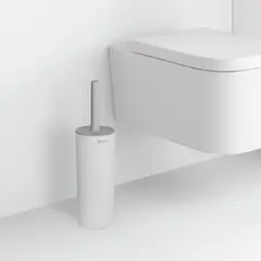 RAYEN - Escobilla de Inodoro con Tapa Mango Ergonómico y Diseño Discreto