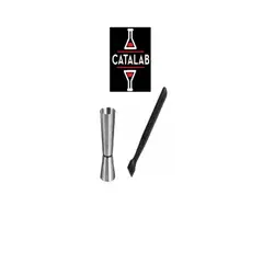 CATALAB - Set Coctelería Nuevo Macerador Jigger Oferta Bar Coctel