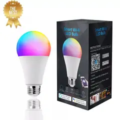GENERICO - Ampolleta LED WIFI Inteligente RGB Control desde Smartphone