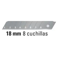 TRUPER - Repuesto Cuchillo Cartonero 10 Unidades Cut 6