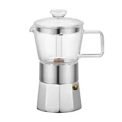 VITREX - Cafetera Italiana 6 tazas Crystal