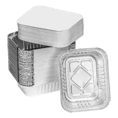 GENERICO - Envase de Aluminio C10 Con Tapa Termolaminada x20 Unds