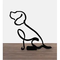 GENERICO - Figura Abstracta Perro Para Tu Casa Oficina Departamento