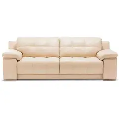 ROSEN - Sofá 5037 3 Cuerpos Cuero Beige
