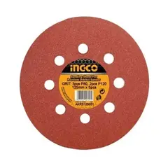 INGCO - 5x Disco Lija Para Pulir 125mm Velcro Grano Variado