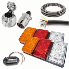 NEWOCIO - Foco farol trasero kit completo armado carro 12 voltios