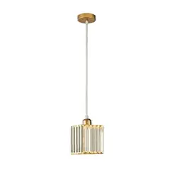 TNAKIEX - Lámpara Colgante Lámpara De Techo Cristal Moderna Decorativa-oro