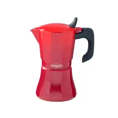OROLEY - Cafetera Italiana de Induccion Petra Red 9 Tazas