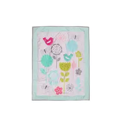 COBABY - SET ROPA DE CUNA CORRAL ALGODON BIRDS.