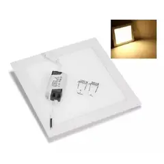 LISM - Foco Panel Plafón Led 24w Embutido Cuadrado Luz Cálida 003131 - 01590