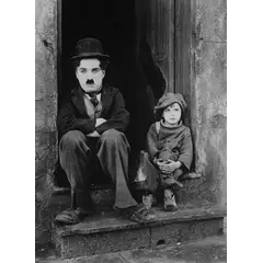 GENERICO - Chaplin The Kid cuadro de 50x70 cm.