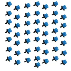 GENERICO - 50 Goteros de riego Ajustables 0-70 L/H Celeste