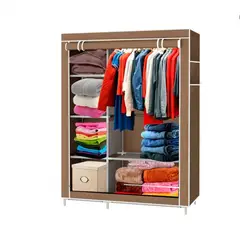 GENERICO - CLOSET ORGANIZADOR ARMABLE DE TELA BEIGE MEDIANO