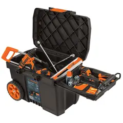 TRUPER - Caja Herramienta Plastica 58 Cm Con Ruedas