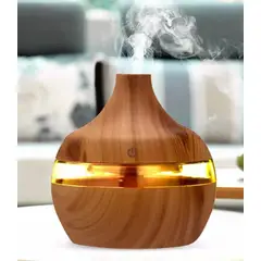 GENERICO - Aromatizador Difusor Humidificador Usb 7 Led Café Claro