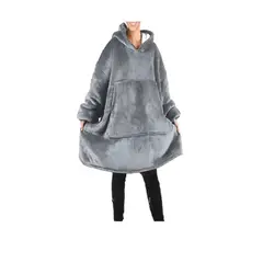 EVERSO - Manta Polar Bata Frazada Polerones Felpa Con Capucha Chiporro Hombre.