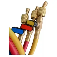 GENERICO - Juego de Mangueras Manifold 150cms con válvula de corte