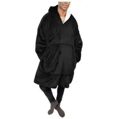 EVERSO - Pack2 Bata Polar Frazada Polerones Felpa Con Capucha Hombre.